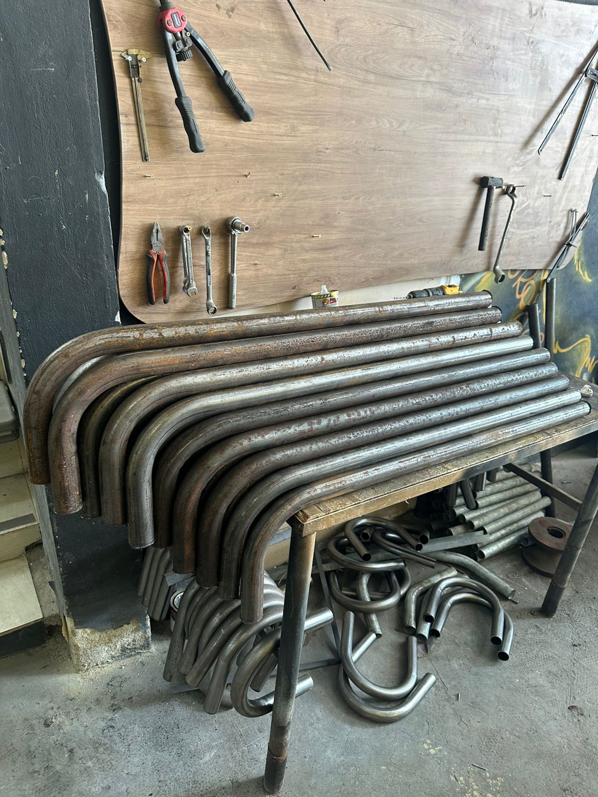 Curva em linha de produção